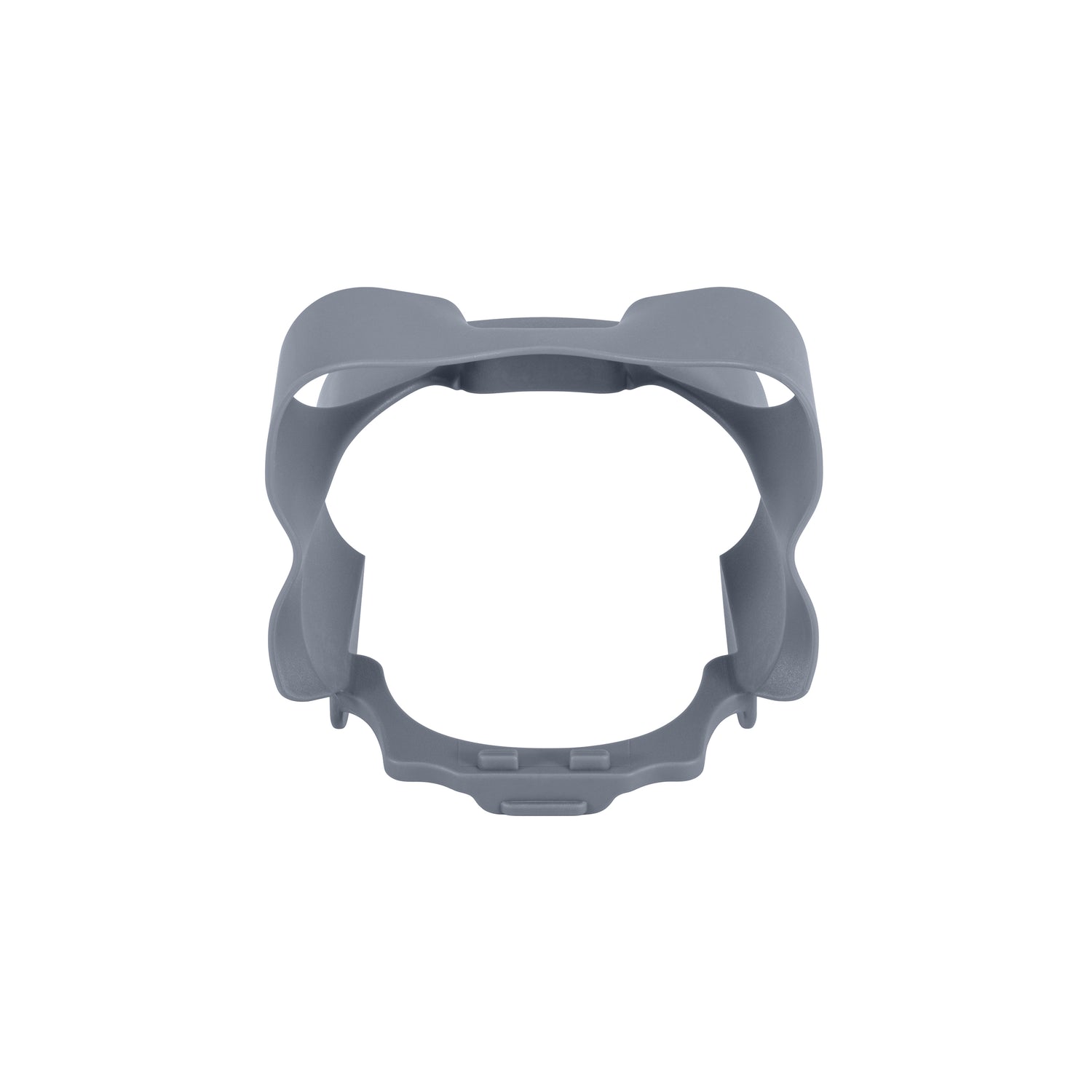 Front view of the Mini 5 Pro lens hood, featuring a precise mold design that fits perfectly around the sensors and camera.