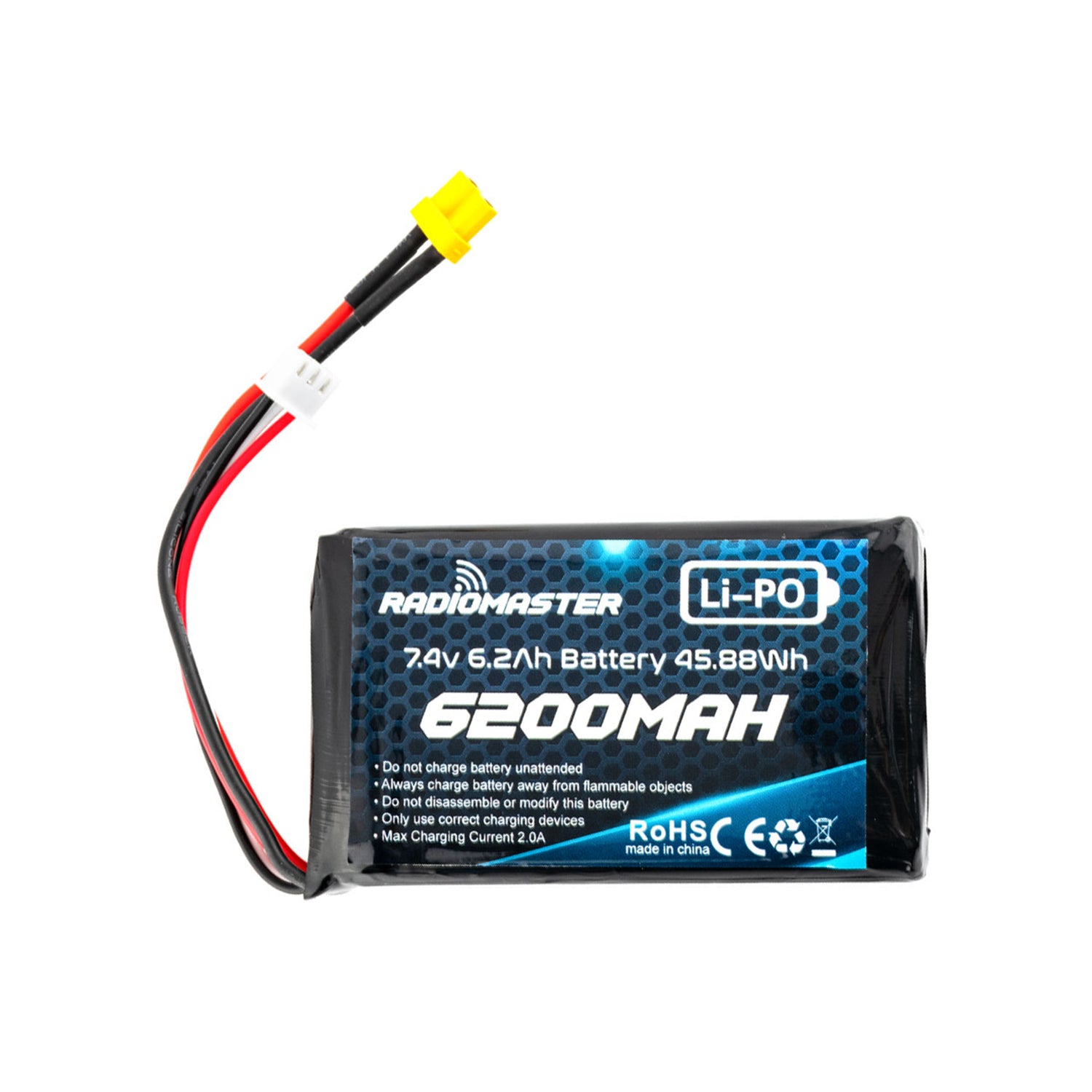 Radiomaster 2S 7.4V 6200mAh Large Capacity Rechargeable LiPo Battery