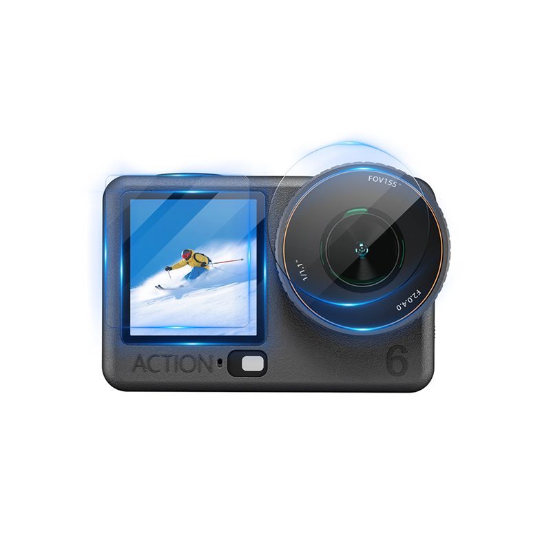 OSMO ACTION 6 HD Tempered Glass Protector 3-Set Kit