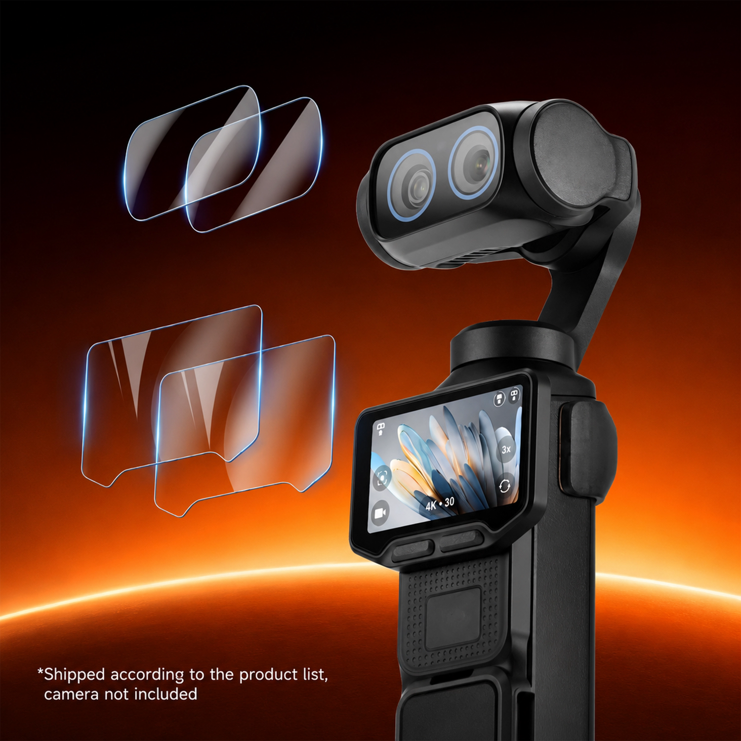 Insta360 Luna Ultra Screen &amp; Lens Tempered Glass Protector Kit (2-Pack)