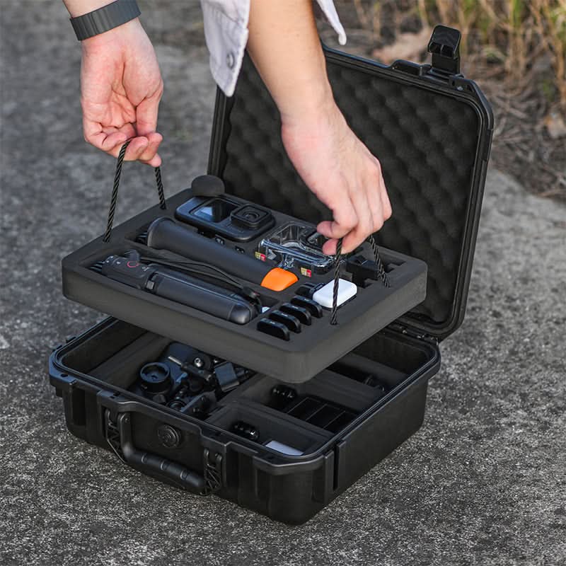 Large Camera Carrying Case Compatible With Gopro Hero 13 12 11 10 9 8 7/AKASO EK7000 Brave 4 Brave 7 V50X/DJI Action 5