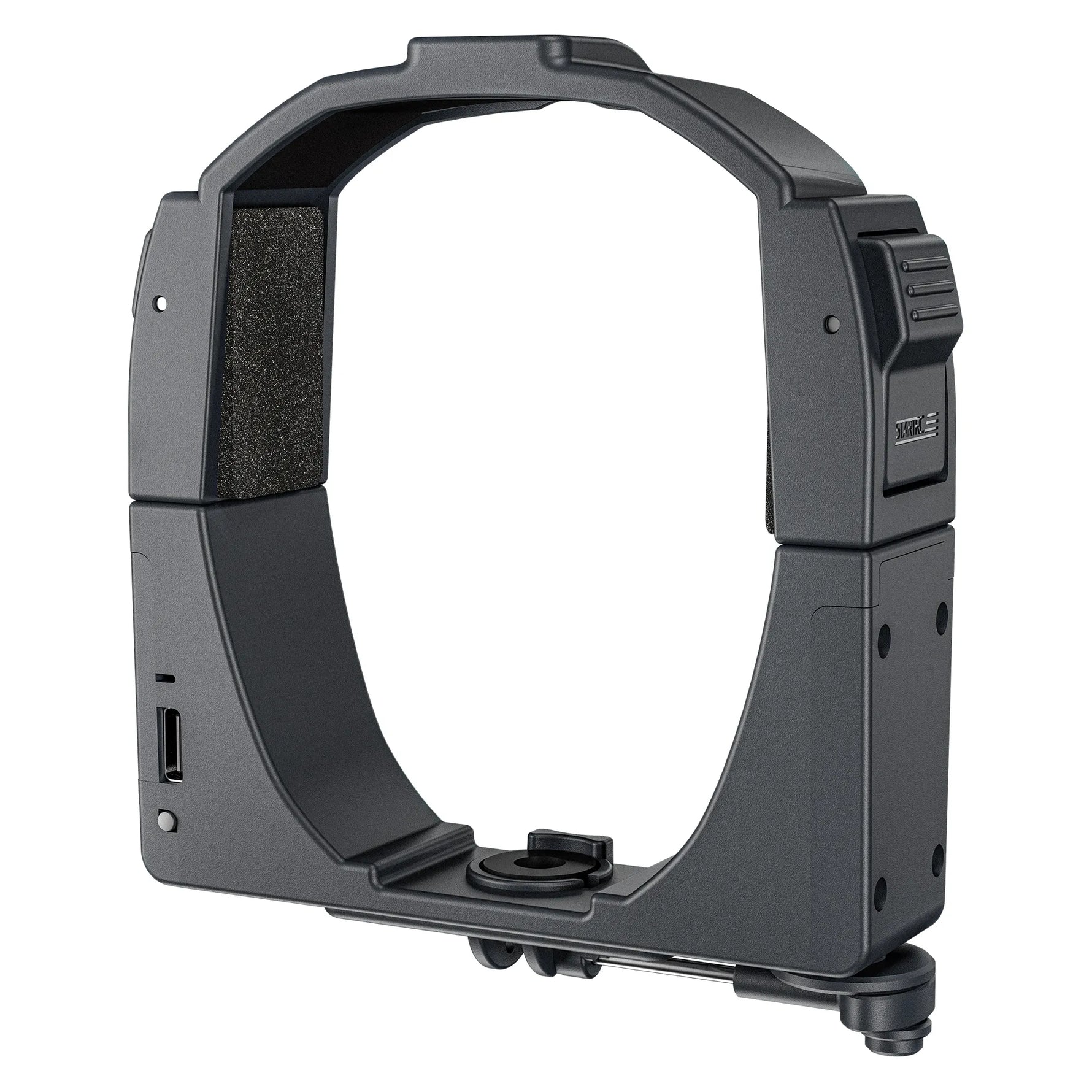 Angled view of the smart fill light-controlled drop mechanism, featuring a built-in 50mAh battery for up to 400 drops per charge.