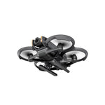 The STARTRC foldable landing gear installed on a DJI Avata 2, providing essential ground clearance to protect the gimbal and underbelly.