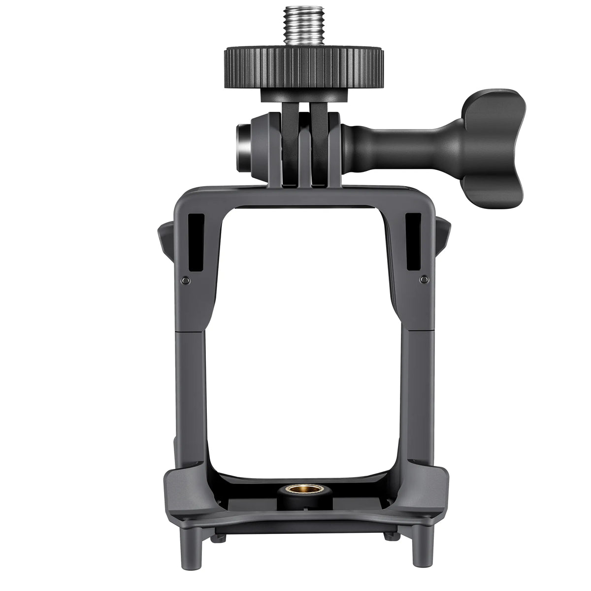 The versatile DJI Avata 2 mount with a 1/4 inch screw adapter for attaching LED lights, microphones, or photography accessories.