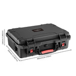 Technical diagram showing the external dimensions and size specifications of the STARTRC waterproof case for the DJI Avata 2 drone.