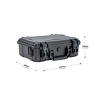 Dimensions diagram of the STARTRC DJI Lito 1 hard case, measuring exactly 352 by 260 by 118 mm. Compact and reliable storage solution for your drone setup.