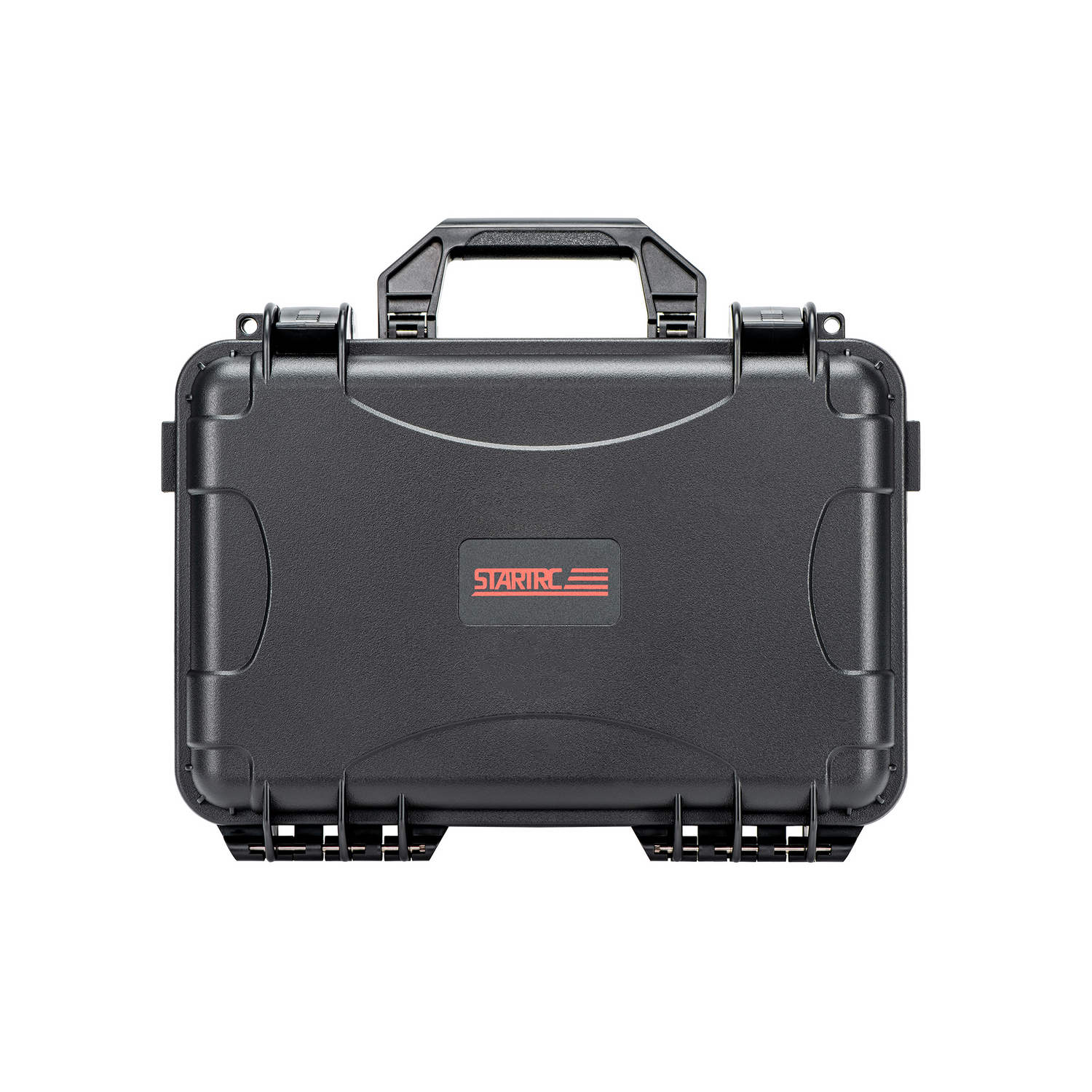 Front view of the STARTRC DJI Lito protective case. Featuring a rugged PP exterior and secure latches for reliable impact-resistant drone protection.
