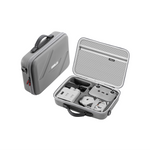 Angled open view of the DJI Lito travel case by STARTRC, showcasing the dual-layer shock-absorbing lining and smooth dual-zipper closure.
