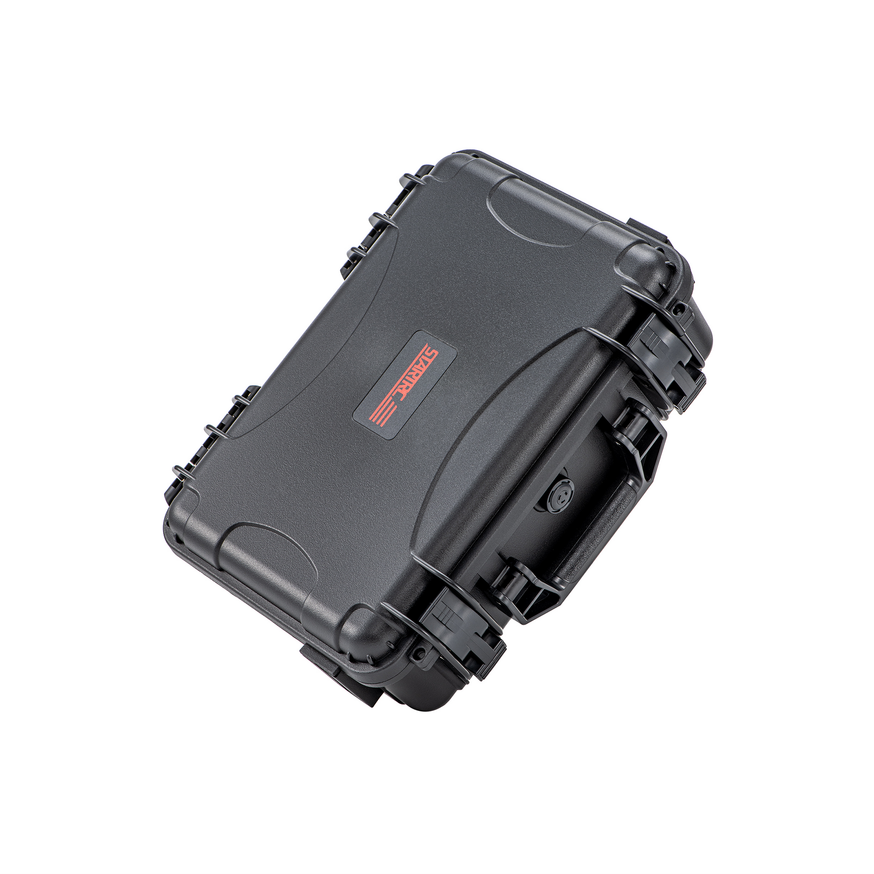 Angled view of the STARTRC waterproof hard case for DJI Lito 1. The built-in pressure equalization valve ensures safe travel and extreme environment protection for your drone accessories.