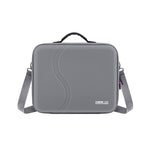 Front view of the premium PU STARTRC DJI Neo 2 travel bag featuring a water-repellent exterior and an adjustable shoulder strap.
