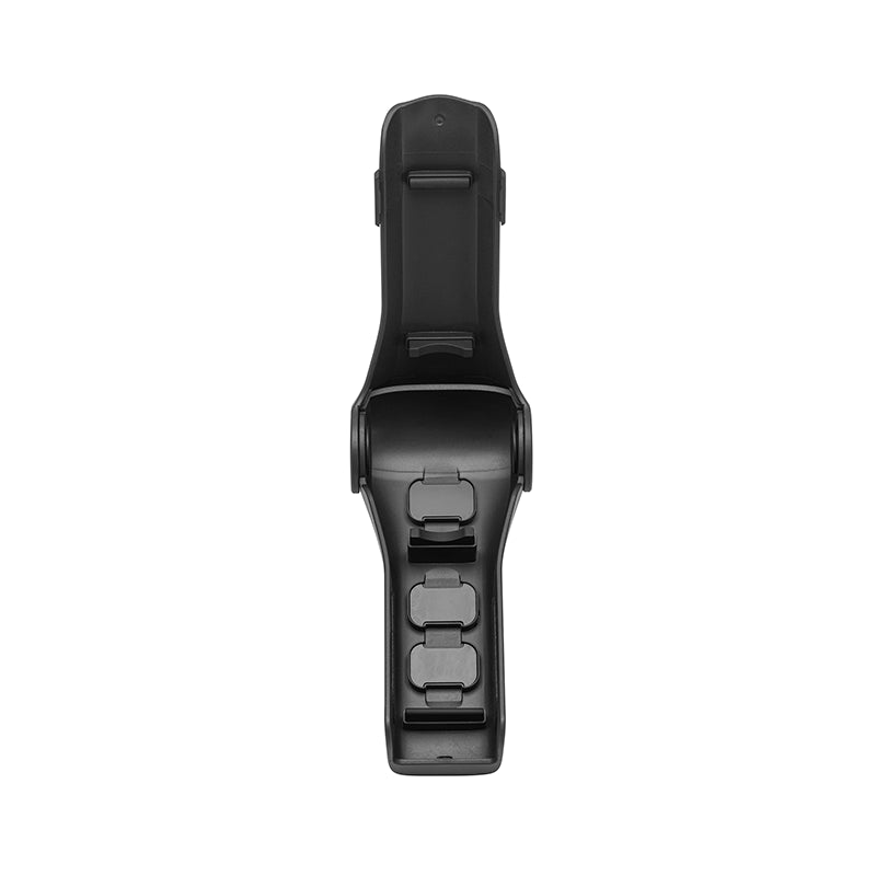 Inside view of the STARTRC flip case for DJI Osmo Pocket 4, revealing the velvet-lined interior and silicone buffers that prevent scratching your gear.