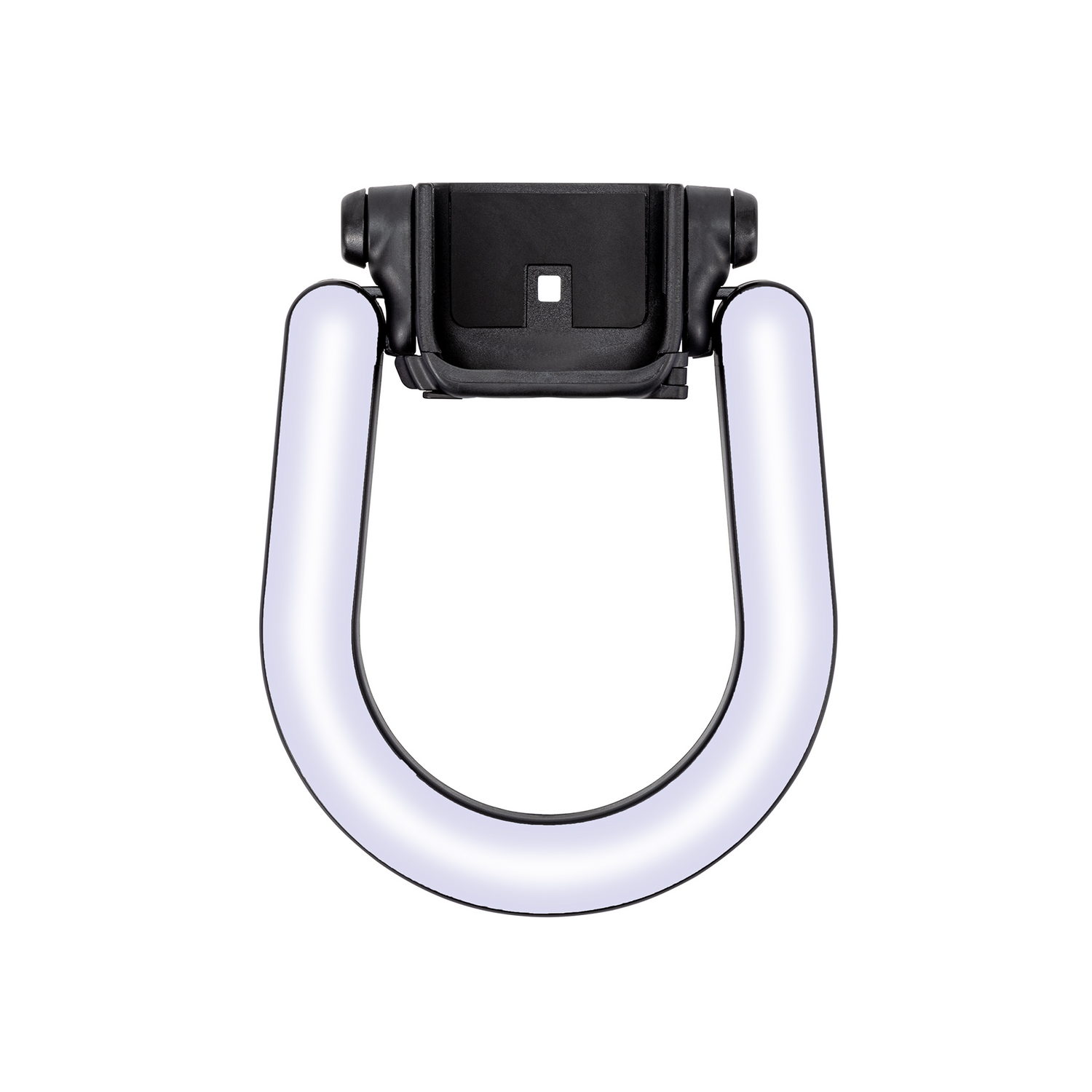 Standalone front view of the STARTRC vlogging fill light for DJI Pocket cameras, highlighting the U-shaped ring light structure.