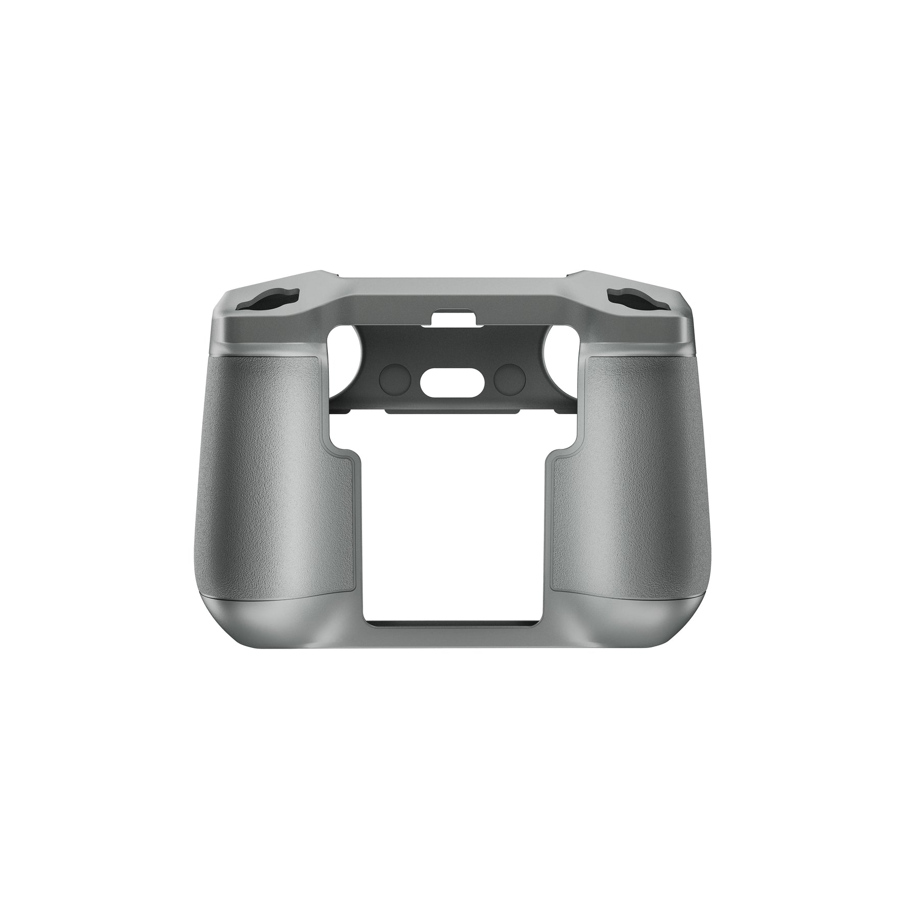 Bottom edge of the STARTRC DJI RC 2 controller cover, highlighting the precise cutouts for the lanyard strap, SD card slot, and charging port.