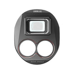 Front view of the high-definition wide-angle lens designed for DJI drones, featuring multi-layer coatings for waterproof, oil-proof, and scratch-resistant protection.