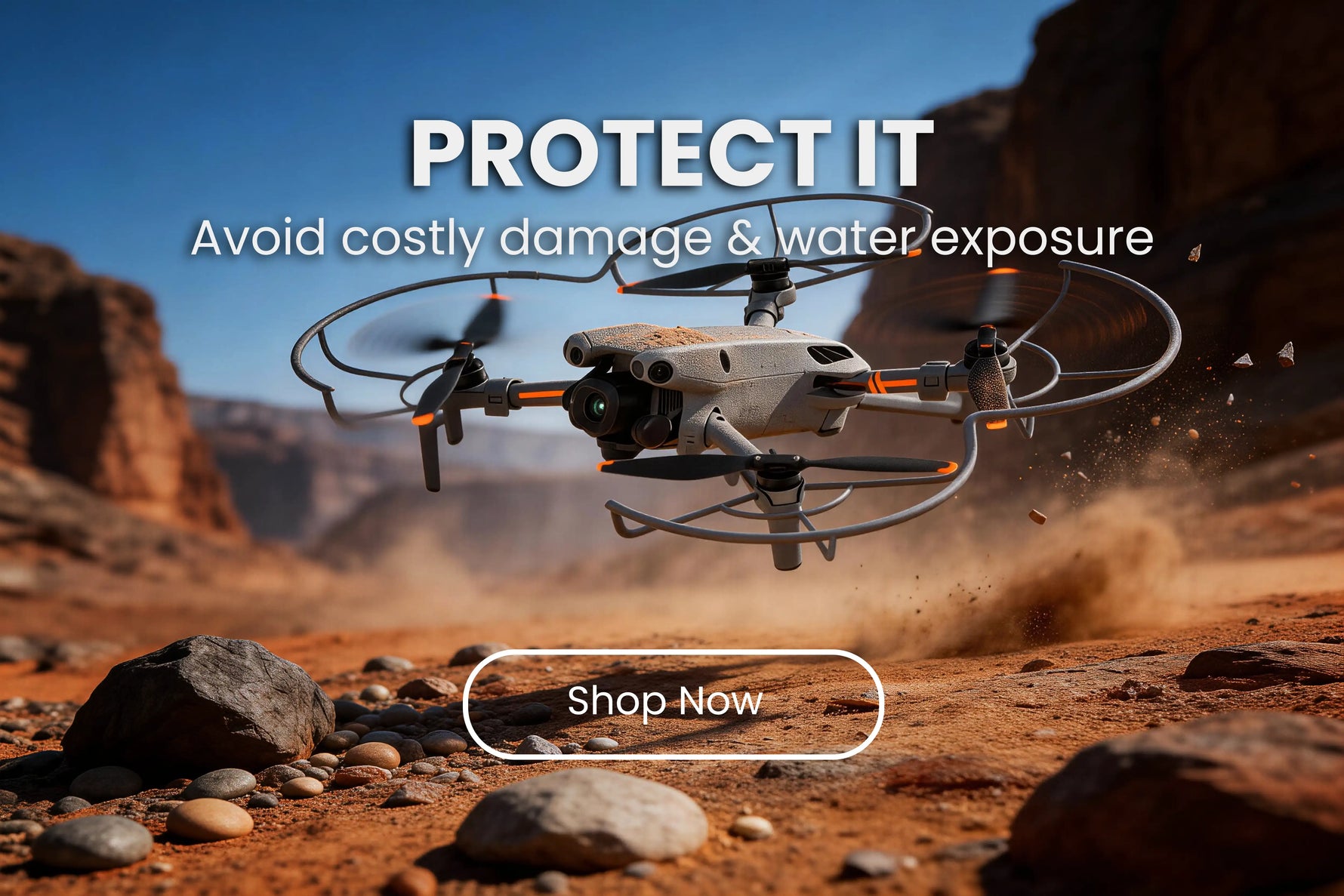 Avoid costly damage with a durable drone propeller guard, offering maximum protection and water exposure defense for DJI mini series drones.
