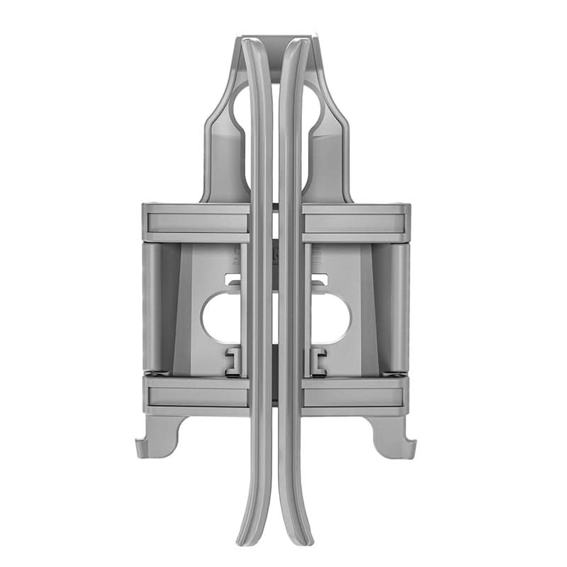 Front profile of the lightweight drone landing skids, featuring a unique bevel design to improve stability on uneven surfaces.
