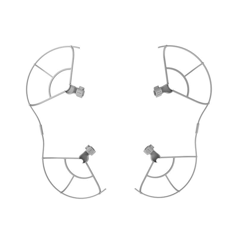 Top-down view of the four-piece precision-molded drone blade protector, constructed from high-strength ABS material for maximum durability.