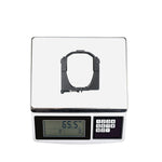 Digital scale displaying the lightweight construction of the DJI drone airdrop accessory, preserving battery life and overall flight stability.