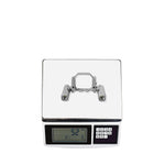 Digital scale displaying the exact 52-gram weight of the drone LED lamp, ensuring negligible impact on your flight time.