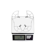 Digital scale displaying the lightweight design of the drone propeller protector, ensuring no negative impact on your flight dynamics and maneuverability.