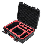 Empty drone carrying case revealing the precision-molded red and black EVA foam compartments built to protect the drone and up to nine intelligent batteries.