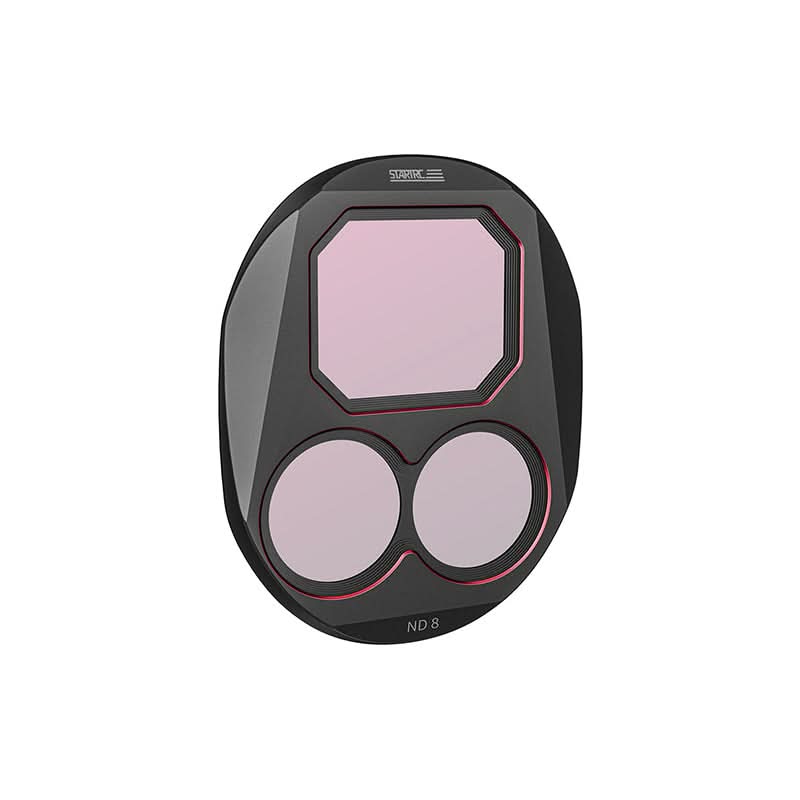 ND8 three-stop aerial lens filter, perfect for softening harsh sunlight during daytime mountain and desert flights.