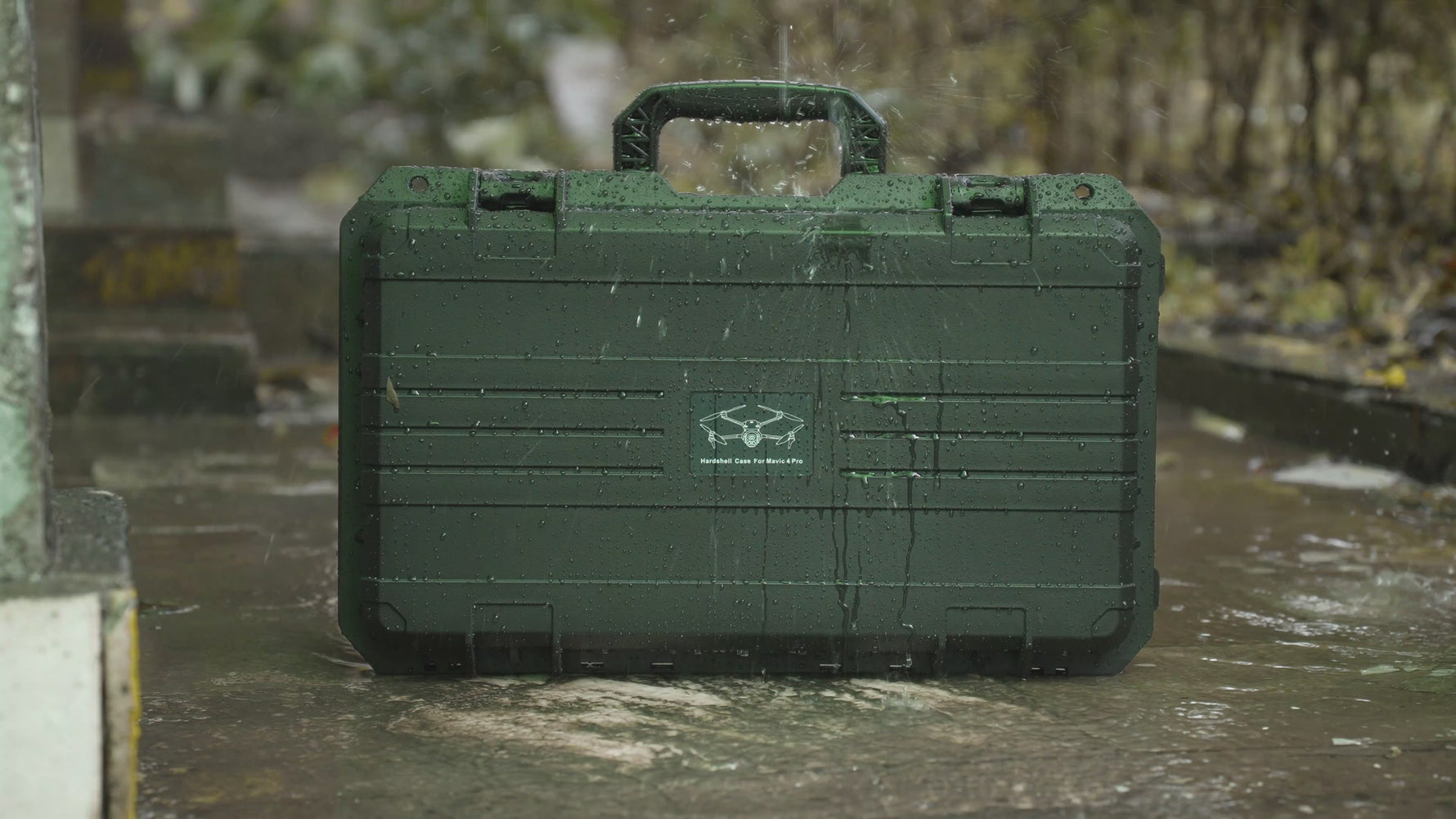 Video thumbnail showcasing the versatile rolling hard case sitting outdoors, a reliable helper for daily storage and travel for DJI enthusiasts.