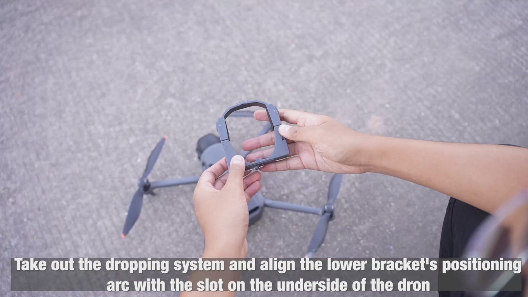 Outdoor video tutorial showcasing the intuitive operation of the flight-friendly airdrop accessory for casual users and beginners.
