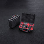 A professional aerial filmmaker's setup featuring the STARTRC DJI Avata 2 hard case, showcasing organized storage for the drone and all its accessories.