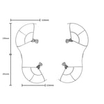 Detailed size and dimension specifications for the 360-degree drone propeller guard, tailored exclusively for a perfect and secure fit.