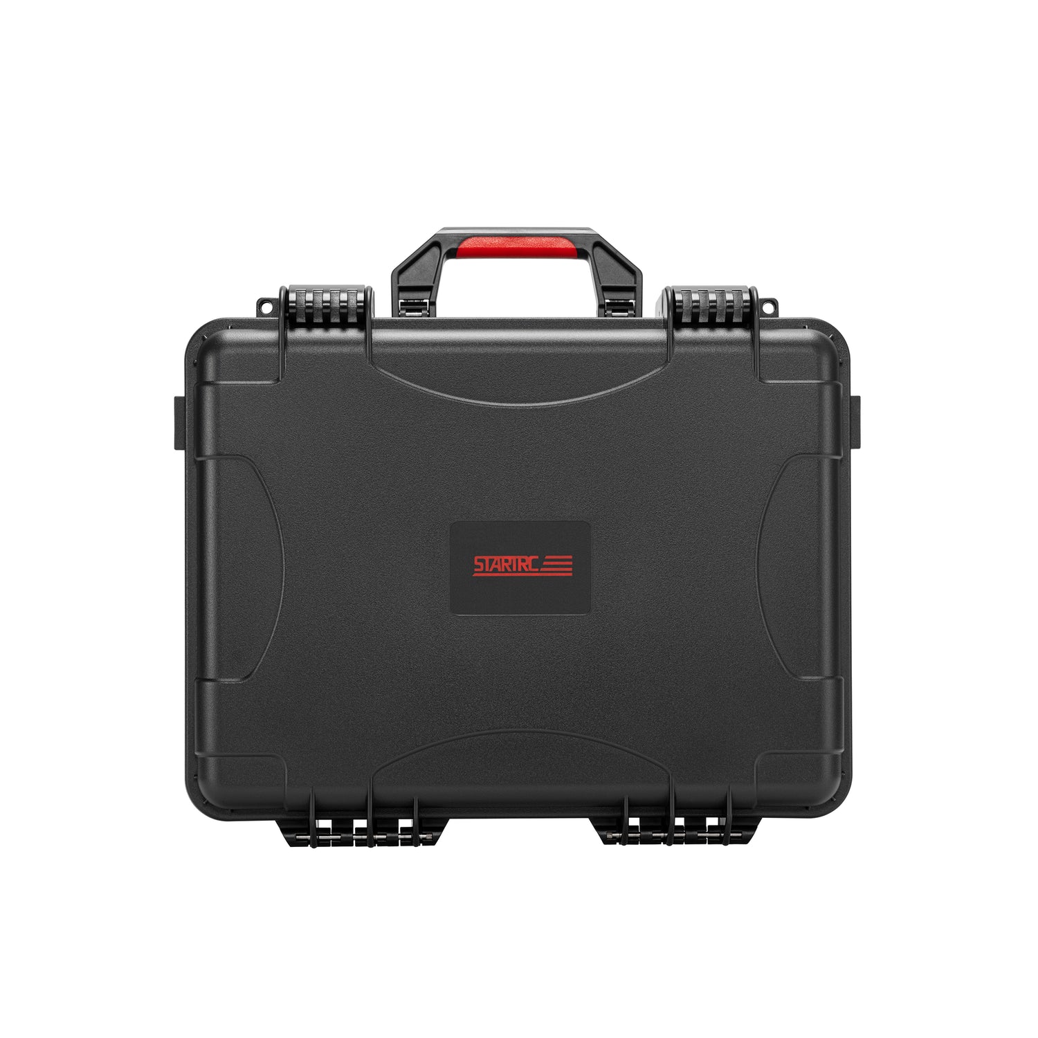 Front view of the STARTRC waterproof hard case for DJI Avata 360, featuring secure latches and a rugged PP exterior.