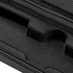 A detailed close-up of the internal double-layer Lycra lining of the STARTRC DJI Osmo Pocket 4 case, showcasing its shock-proof and scratch-resistant design.