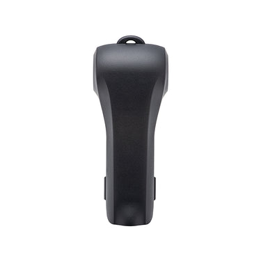Front view of the STARTRC DJI Osmo Pocket 4 flip protective case, featuring a tough ABS exterior with a premium skin-friendly leather texture and top lanyard hole.