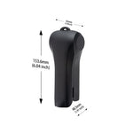 Size dimensions of the STARTRC Pocket 4 flip case, displaying a compact 153.6 by 62 by 48.5 mm profile for easy carrying.